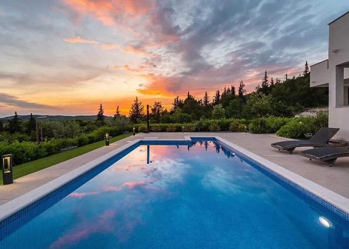Вилла My Dalmatia - Luxury Burra With Private Pool, Jacuzzi And Sports Court Stankovci (Zadar)